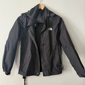 The North Face Women’s Jacket – Size Small, Detachable Hood & Zip Pockets